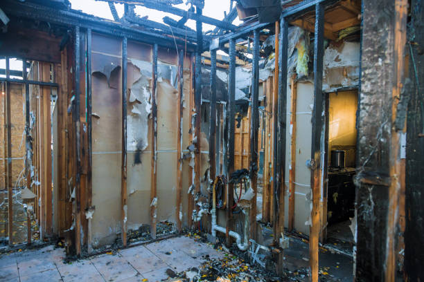 Professional Fire Damage Removal technician working in Lamar, AR